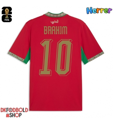 Marokko Brahim Diaz #10 Hjemmebanetrøje VM 2026 Kort ærmer